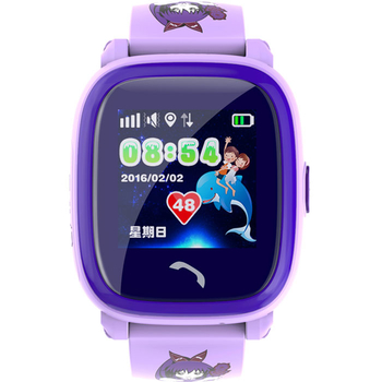 Детские водонепроницаемые часы с gps трекером Smart Baby Watch Wonlex GW400S фиолетовые - Умные часы с GPS Wonlex - Wonlex GW400S (DF25) - Магазин часов с gps Wonlex
